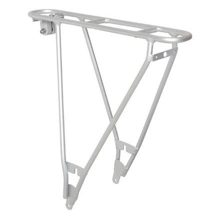 Silver rear shop bike rack