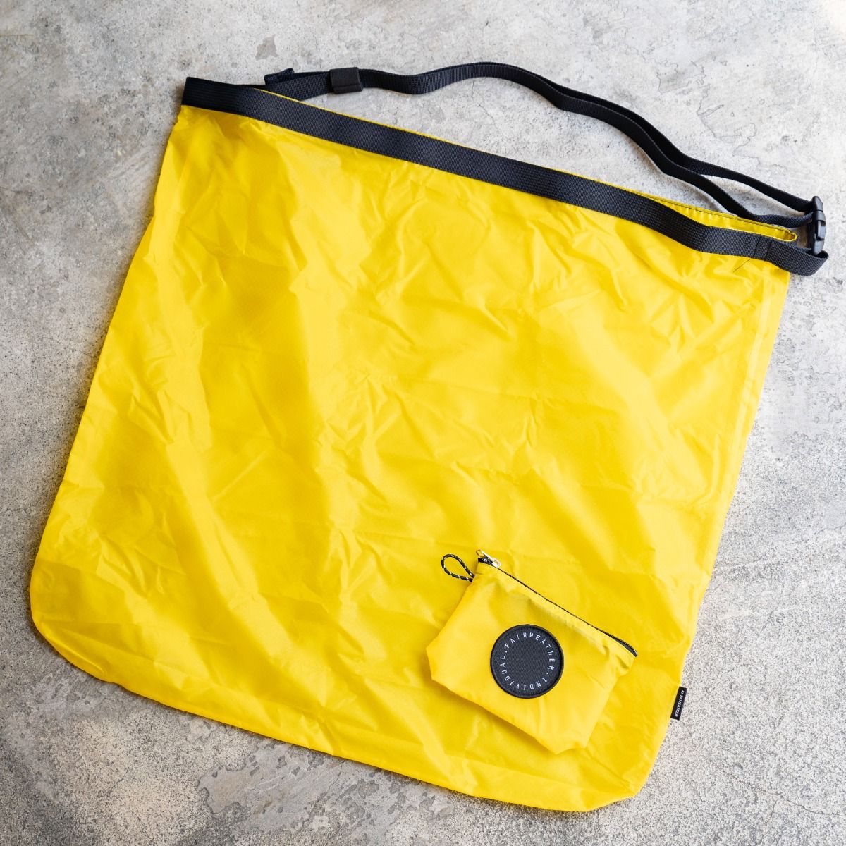 FAIRWEATHER packable sacoche bag - yellow