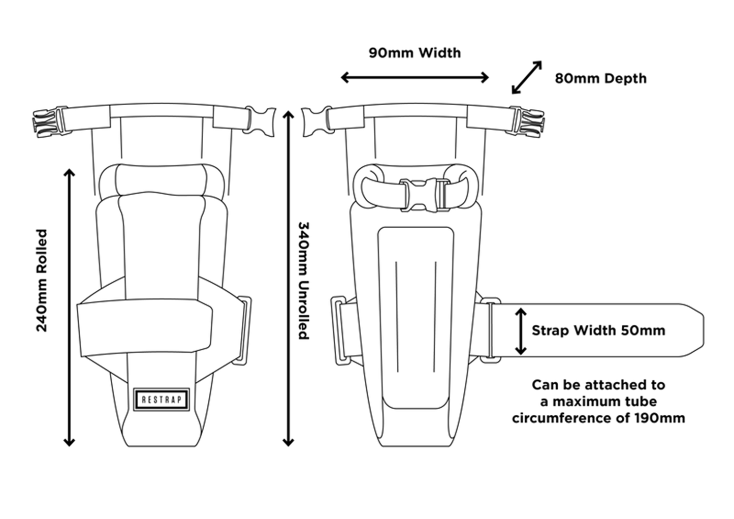 RESTRAP Downtube Bike Bag